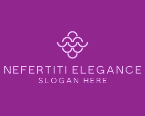 Wine Grapes Fruit logo design