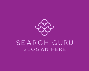 Wine Grapes Fruit logo design