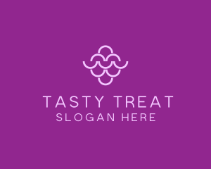 Flavor - Wine Grapes Fruit logo design