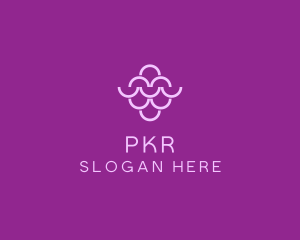 Wine Grapes Fruit logo design