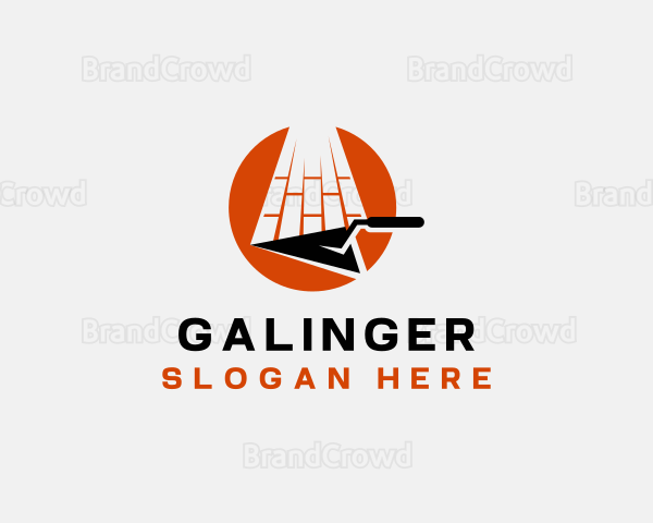 Trowel Plastering Builder Logo