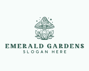 Organic Mushroom Garden logo design