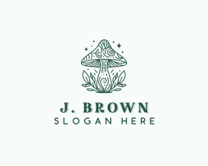 Shrooms - Organic Mushroom Garden logo design