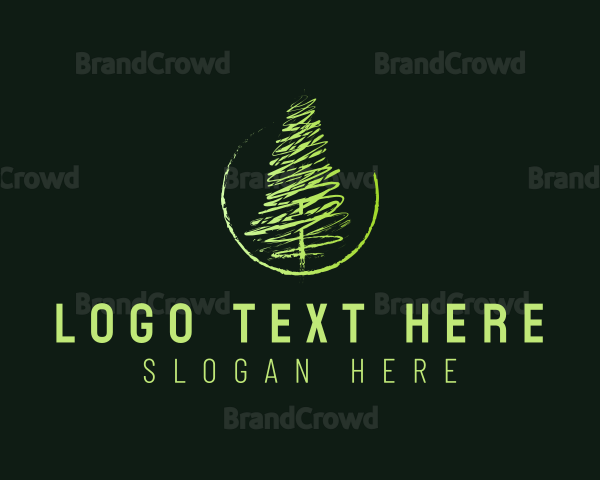 Pine Tree Painting Logo