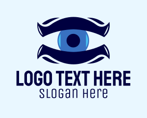 Blue Monster Eye  Logo
