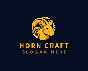 Horn - Ram Goat Horn logo design