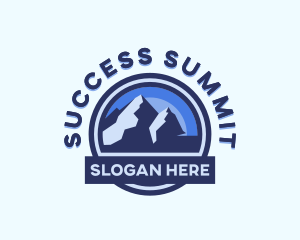 Outdoor Mountain Summit  logo design