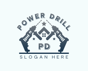 Drill Repairman Renovation logo design