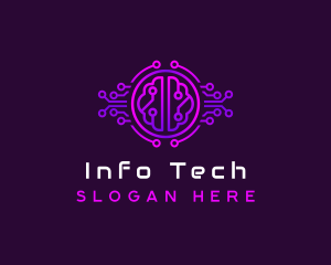 Information - Digital Science Technology logo design