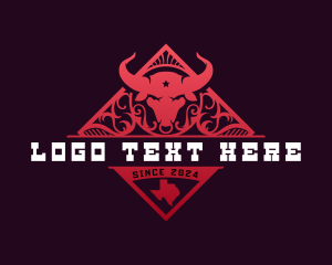 Butcher - Tamaraw Bull Horn logo design