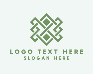 Handwoven Craft Textile logo design