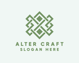 Handwoven Craft Textile logo design