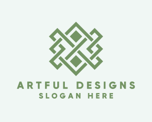 Handwoven Craft Textile logo design