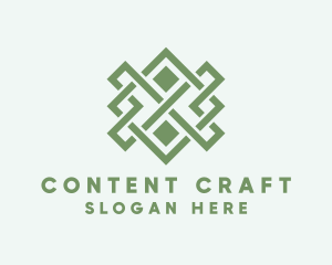 Handwoven Craft Textile logo design