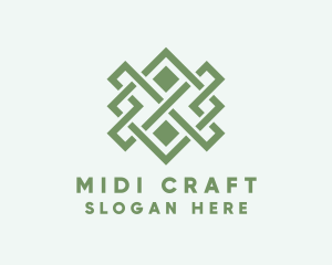 Handwoven Craft Textile logo design