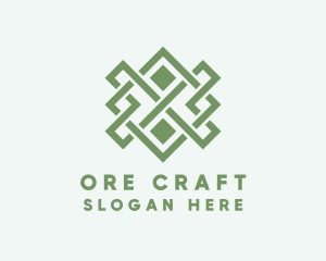 Handwoven Craft Textile logo design