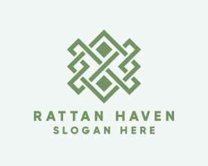 Rattan - Handwoven Craft Textile logo design