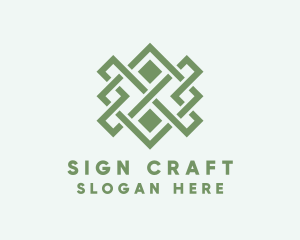 Handwoven Craft Textile logo design