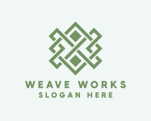 Handwoven Craft Textile logo design