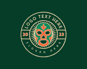 Mexico - Luchador Cultural Mask logo design