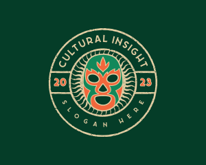 Luchador Cultural Mask logo design