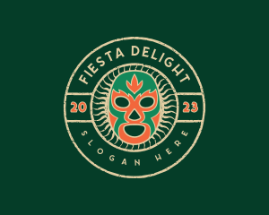 Fiesta - Luchador Cultural Mask logo design