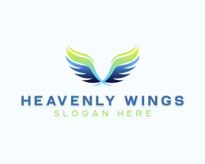 Foundation Wings Angel logo design