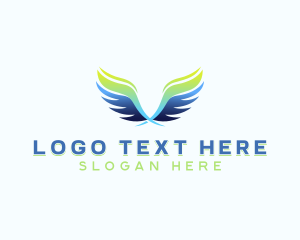 Heaven - Foundation Wings Angel logo design