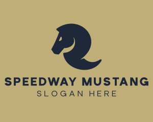 Mustang - Horse Financing Letter R logo design