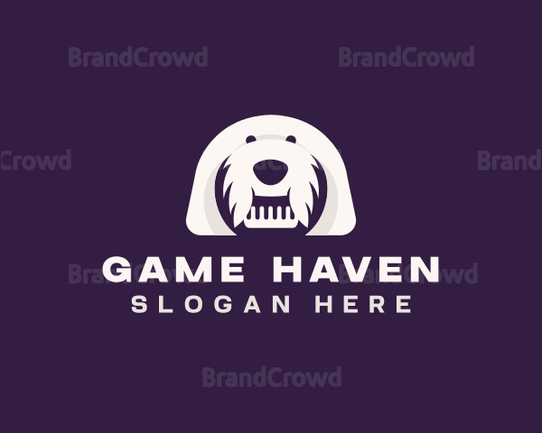 Dog Grooming Comb Logo