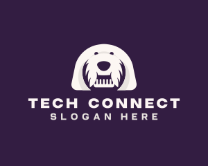 Dog Grooming Comb Logo