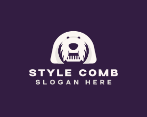 Comb - Dog Grooming Comb logo design