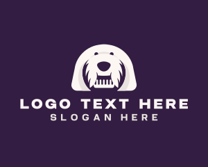 Dog Grooming Comb Logo