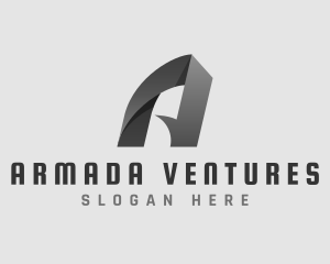 Origami Startup Letter A logo design