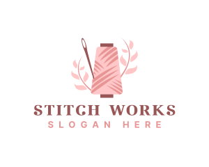 Sewing Needle Plant logo design