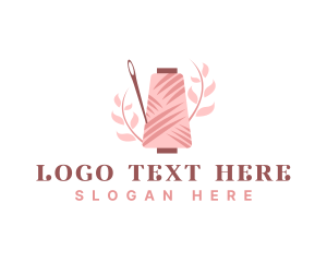 Sewing - Sewing Needle Plant logo design