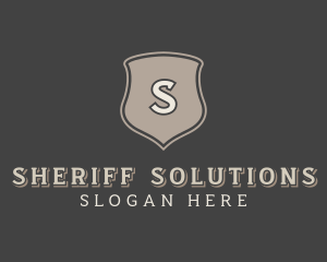 Sheriff Security Shield  logo design