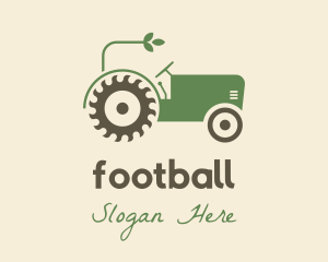 Agriculture Plant Tractor Logo