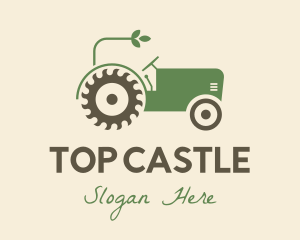 Farm - Agriculture Plant Tractor logo design