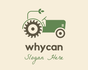 Rural Living - Agriculture Plant Tractor logo design