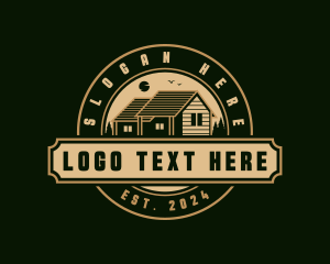 Construction - Cabin Roofing Property logo design