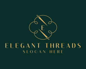 Knitter Weaver Thread logo design