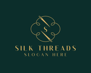 Knitter Weaver Thread logo design