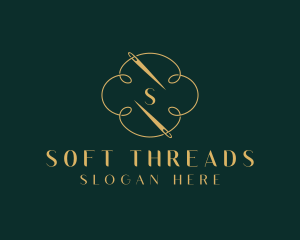 Knitter Weaver Thread logo design