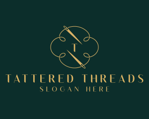 Knitter Weaver Thread logo design