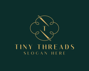 Knitter Weaver Thread logo design