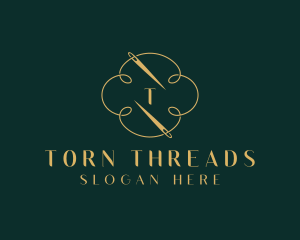 Knitter Weaver Thread logo design