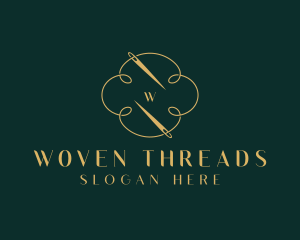 Knitter Weaver Thread logo design