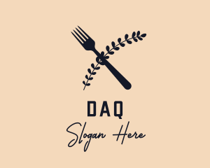 Vegan Restaurant Business Logo