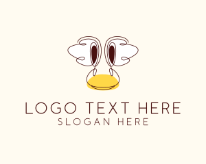 Children - Childish Duck Head logo design